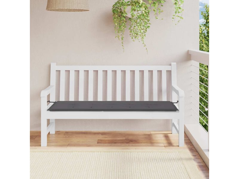  Coussin de banc de jardin, coussin d'assise anthracite 150x50x3 cm tissu oxford cf52637  - Conforama B