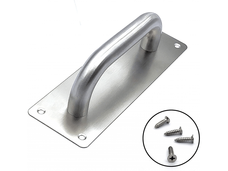  (200 x 65 mm) poignées de portes coulissantes, poignées de porte en acier inoxydable, pour portes coulissantes, granges, toilettes, garages  - Conforama C