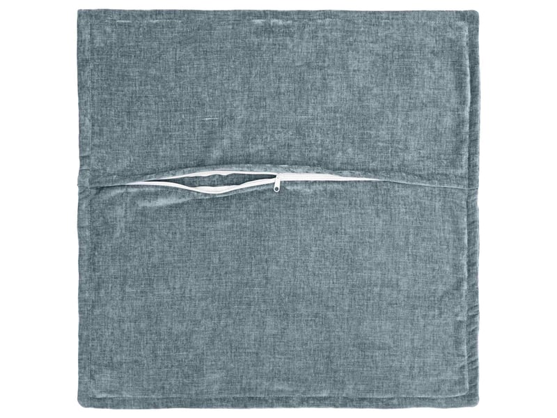  Lot de 6 housses de coussin houten bleu clair 55 x 55 cm cf49803  - Conforama D