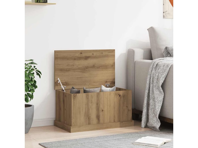  Boîtes de rangement chêne artisanal 70x40x38 cm bois ingénierie  - Conforama D