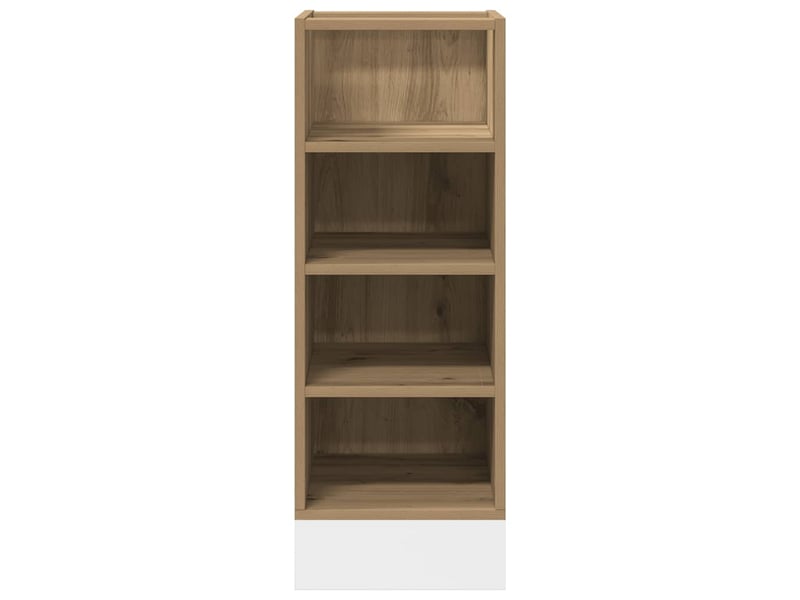  Meuble bas de cuisine chêne artisanal 30x44,5x81,5cm bois d'ingénierie  - Conforama D