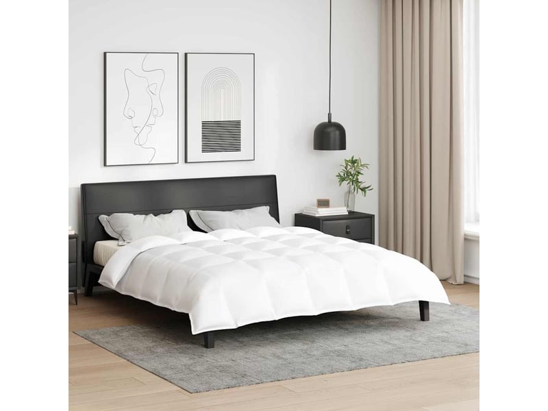  Duvet - couette 2-en-1 blanc 240 x 220 cm plume  - Conforama B