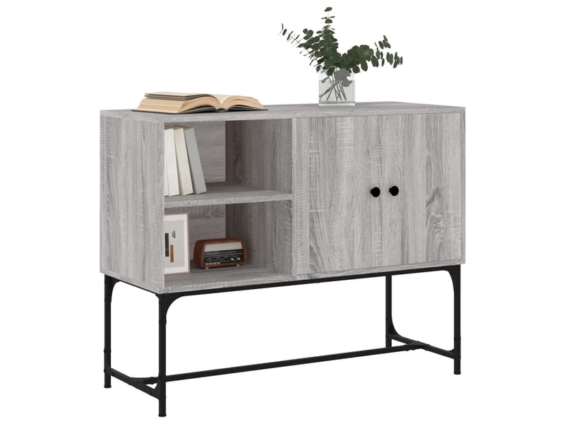  Buffet - bahut - meuble de rangement sonoma gris 100x40x79,5 cm bois d'ingénierie  - Conforama C