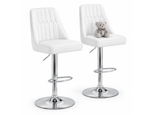 tabouret de bar assise réglable en hauteur  HAVRYA  - bicolore hauteur d'assise 63 cm vendu Par paire