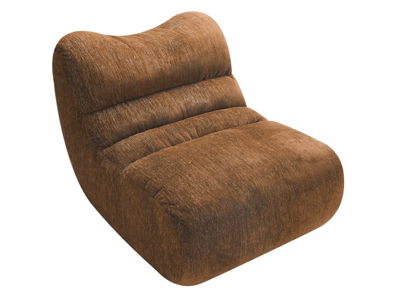  Chauffeuse compressée en tissu chenille marron - nido Nido - Conforama C