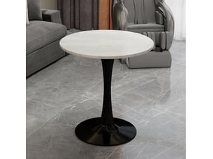 Table basse rond(e) coloris bicolore OKWISH  - 70 cmx70 cm