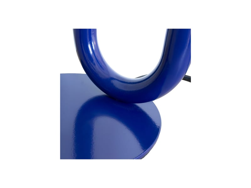 Lampe de table wama en métal bleu  - Conforama D
