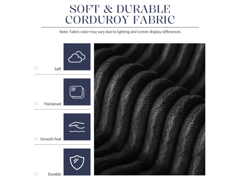 Pouf poire, 143x143x55 cm, ventilation, noir cao-T3800P568050-conf-NEW - Conforama E