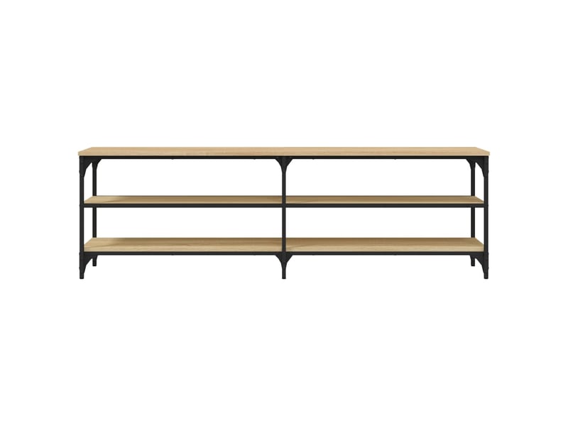  Meuble tv - banc tv - meuble de rangement chêne sonoma 160x30x50 cm bois d'ingénierie  - Conforama E