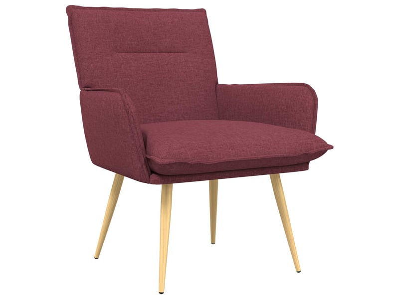 Vidaxl fauteuil bordeaux tissu  - Conforama A