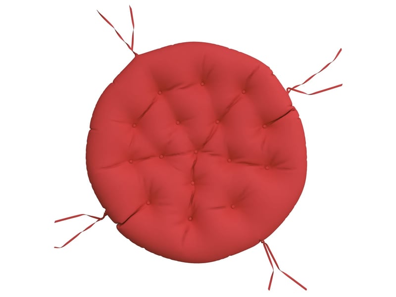  Coussin rond, coussin d'assise rouge ø 100 x11 cm tissu oxford cf56630  - Conforama A