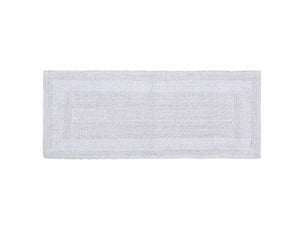 Homescapes tapis de bain long en coton, 40 x 100 cm – blanc