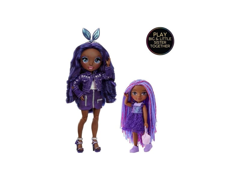  Poupée mannequin rainbow high littles indigo violet foncé 15 cm avec animal de compagnie violet LIT35051531241 - Conforama C