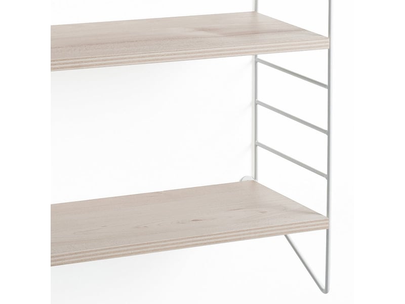 Étagère murale en métal blanc et chêne axis b  - Conforama D