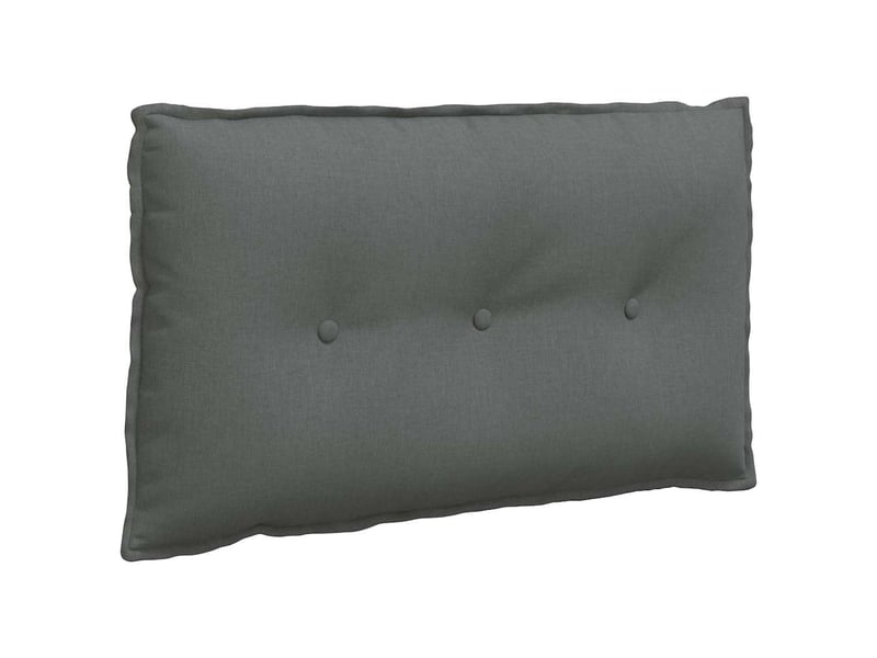 Coussin de dos, coussin de dossier gris foncé 80 x 19 x 50 cm tissu cf54731 - Conforama A