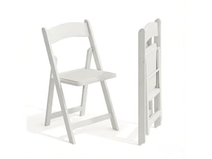 Chaise de salle à manger - ensemble de 4 chaises pliantes portables, multifonctionnelles, 44 x 45 x 78 cm, blanc