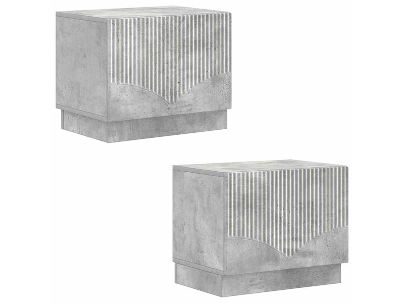  Meuble tv - banc tv - meuble de rangement gris béton bois d'ingénierie  - Conforama D