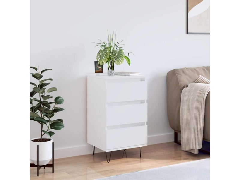  Buffet - bahut - meuble de rangement blanc 40x35x70 cm bois d’ingénierie  - Conforama B