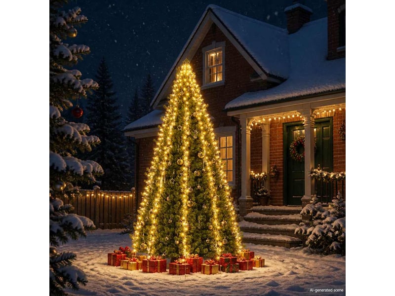  Guirlande lumineuse filet d'arbre de noël 400 led 400 cm  - Conforama B