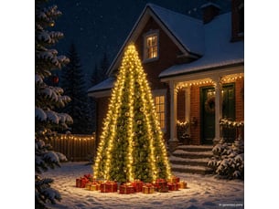 Guirlande lumineuse filet d'arbre de noël 400 led 400 cm