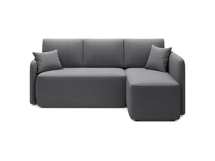 Canapé d'angle collection hedson coloris gris foncé