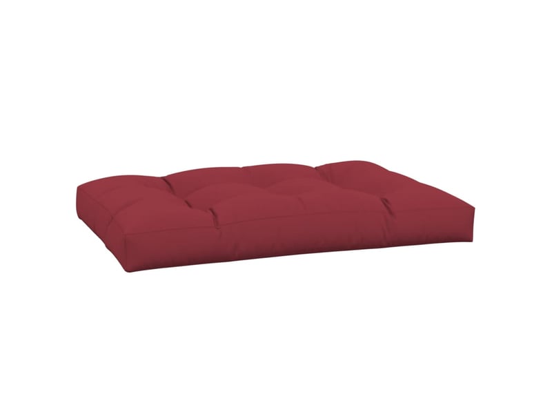  Coussin de palette, coussin de chaise, coussin de canapé rouge bordeaux 120x80x12 cm tissu cf55448  - Conforama A