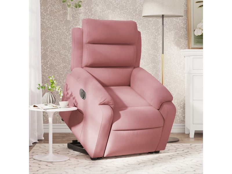  Vidaxl fauteuil inclinable électrique rose velours  - Conforama B