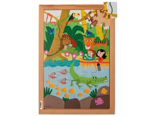 Educo dessus et dessous - dans la jungle — 35 pièces de puzzle