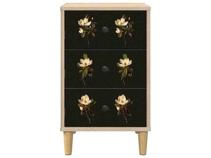  Table de chevet - cabinet de chevet - table de nuit bremen 2 pc chêne sonoma 36 x 33 x 60 cm  - Conforama E