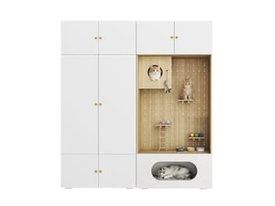 Armoire     <strong></strong> <strong></strong> coloris blanc largeur 50 cm