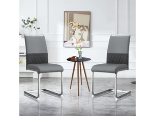 Chaise lot de 2 gris