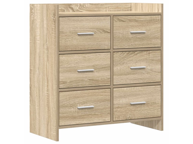  Buffet - bahut - meuble de rangement chêne sonoma 75 x 33 x 80 cm bois d'ingénierie  - Conforama A