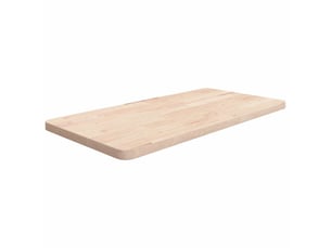 Comptoir de salle de bain, plan de travail 80x40x2,5 cm bois massif non traité cf65770
