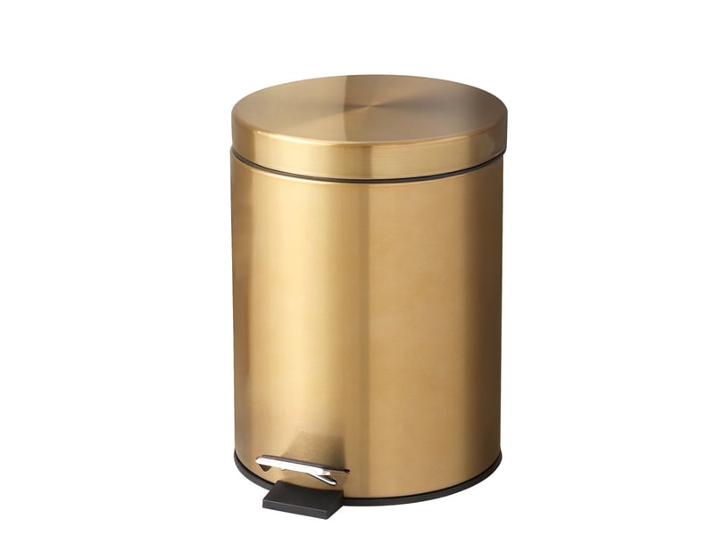 Poubelle cosmétique salle de bain - acier inoxydable avec seau intérieur amovible 5l - Conforama A
