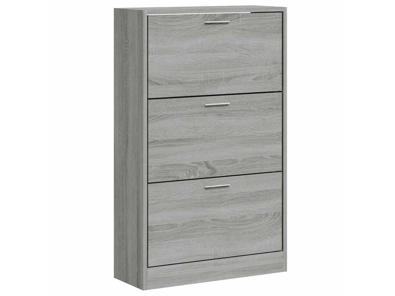  Meuble à chaussure, armoire à chaussures sonoma gris 63x24x103 cm bois d'ingénierie  - Conforama A
