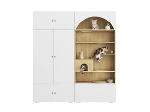 Armoire     <strong></strong> <strong></strong> coloris blanc largeur 50 cm