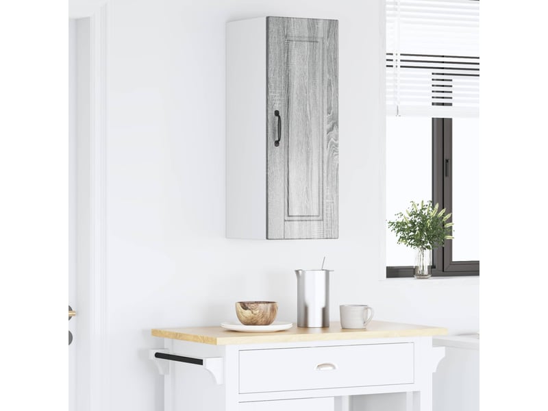  Meuble mural de cuisine, armoire de cuisine gris sonoma 30x31x80cm  - Conforama D