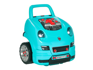 Camion mécano 2 en 1 jouet bricolage enfant jeu d'imitation mécanicien nombreux qccessoires total de 61 pièces bleu