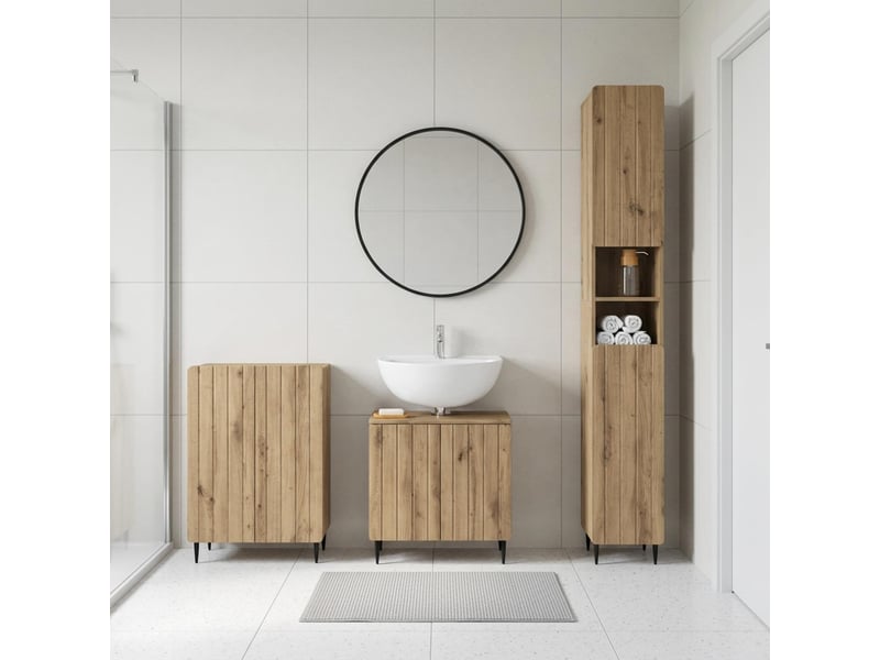  Ensemble de meuble de salle de bain 3 pièces zwolle cf63526  - Conforama B