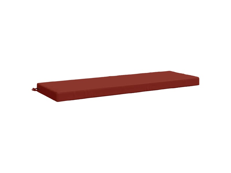 Lot de 2 coussins de banc, coussins d'assise soest 100 % polyester rouge cf57378 - Conforama D