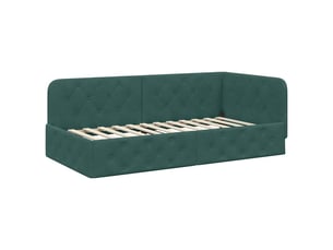 Lit simple 90x190 cm coloris vert