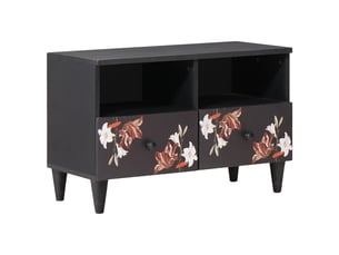 Cabinet de rangement rectangulaire avec tiroir et étagères ajustables design moderne 70 x 33,5 x 46 cm en bois de mangue massif 02_0057853