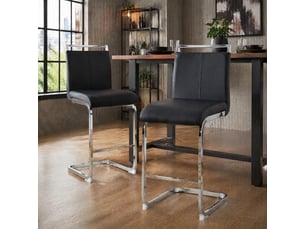 tabouret de bar <strong>HAUSS SPOLE</strong> - bicolore hauteur d'assise 63.5 cm vendu Par paire