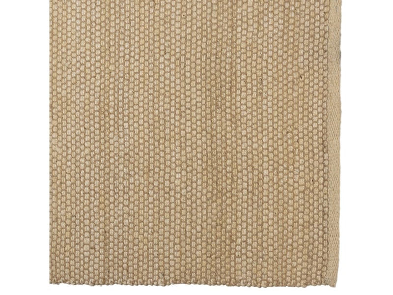  Quentin - tapis rectangulaire 300x400cm en jute et coton couleur beige  - Conforama D