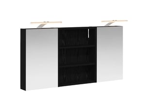 Ensemble de meubles de salle de bain 3 pcs 100x10.5x50 cm shl147