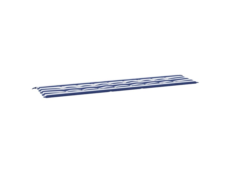  Coussin de banc de jardin, coussin d'assise rayures bleues et blanches 200x50x3cm cf52786  - Conforama A