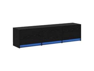 Meuble tv coloris noir 1 cm <strong></strong> <strong></strong>