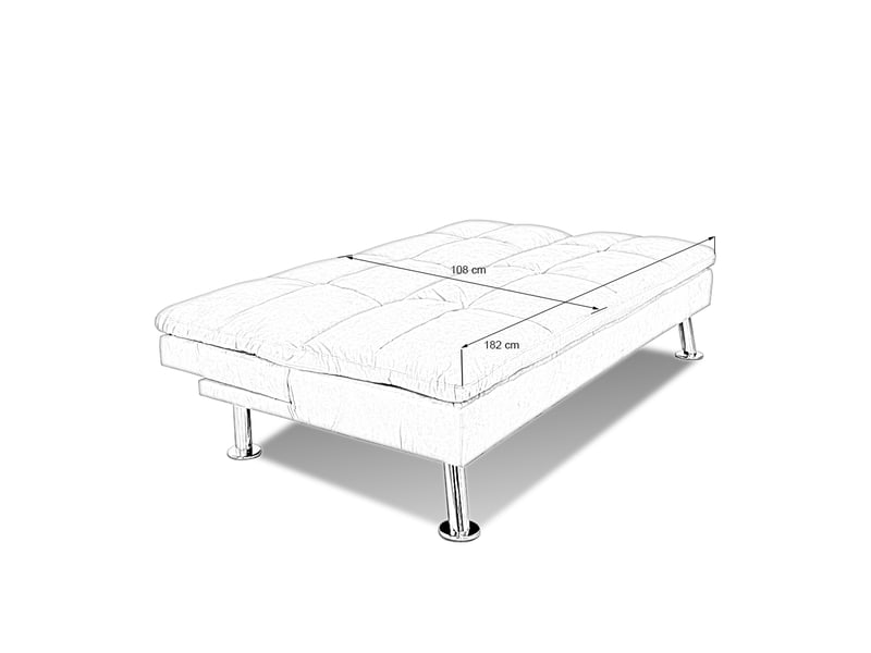 Banquette clic clac 3 places rouge - vanan Vanan04 - Conforama E