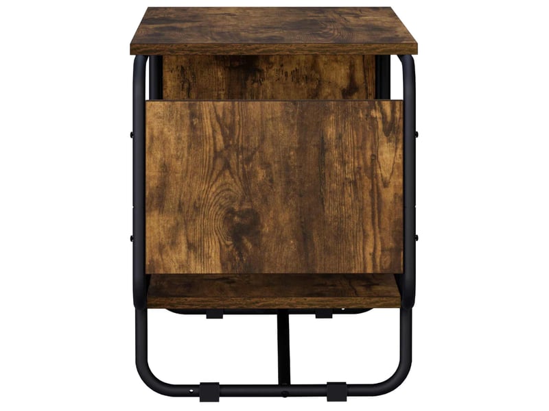  Meuble tv moderne, banc tv 98x36x45 cm chêne fumé bois d'ingénierie  - Conforama D