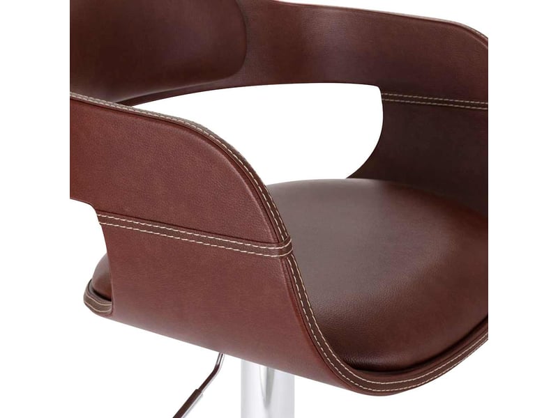  Tabouret de bar, chaise de bar marron similicuir shl55012  - Conforama E